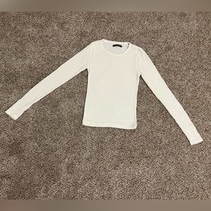 Abercrombie & Fitch Long Sleeve Ribbed Tee - Size XS